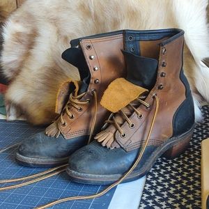 Lace Up Leather Boots